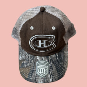 Montreal Canadiens NHL Realtree Trucker Hat New Tags Camo Mesh Snapback